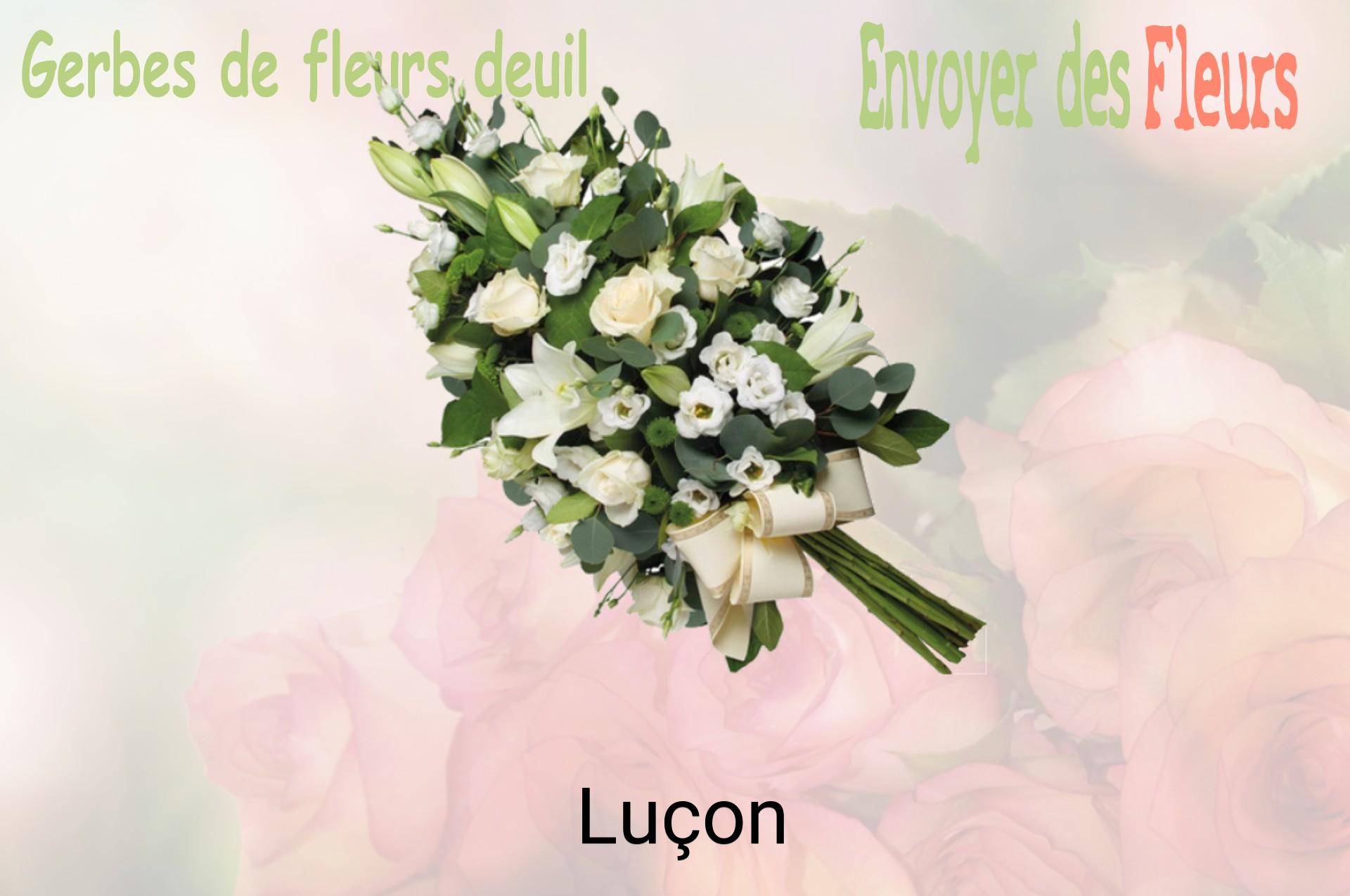 Gerbe de fleurs de deuil livrée à Luçon
